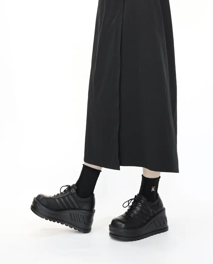 Bottes Gothiques à Semelles Compensées pour Femme