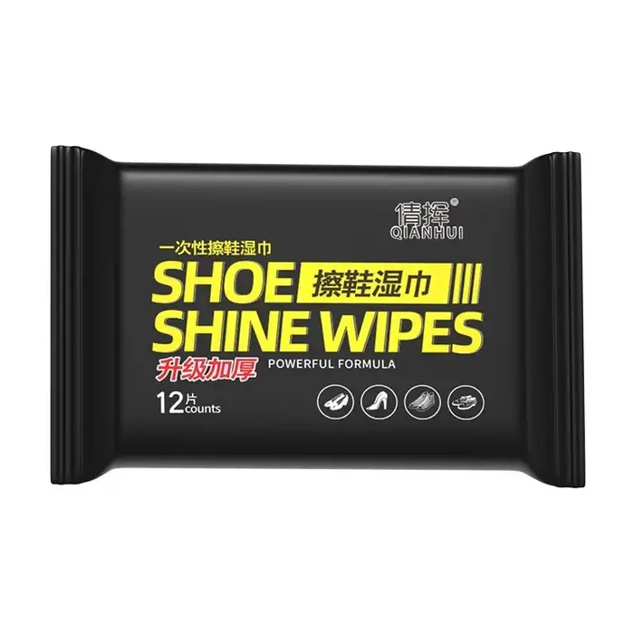 12-60 pièces chaussures jetables lingettes propres chaussures blanches portables lingettes de soin d
