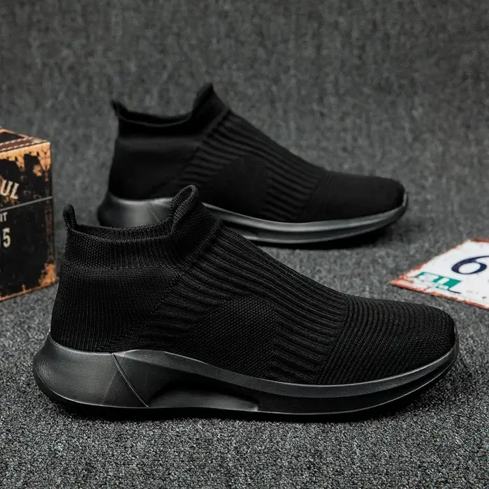 Chaussures de sport décontractées pour homme, en maille, à semelle plate, respirantes, pour l'extéri