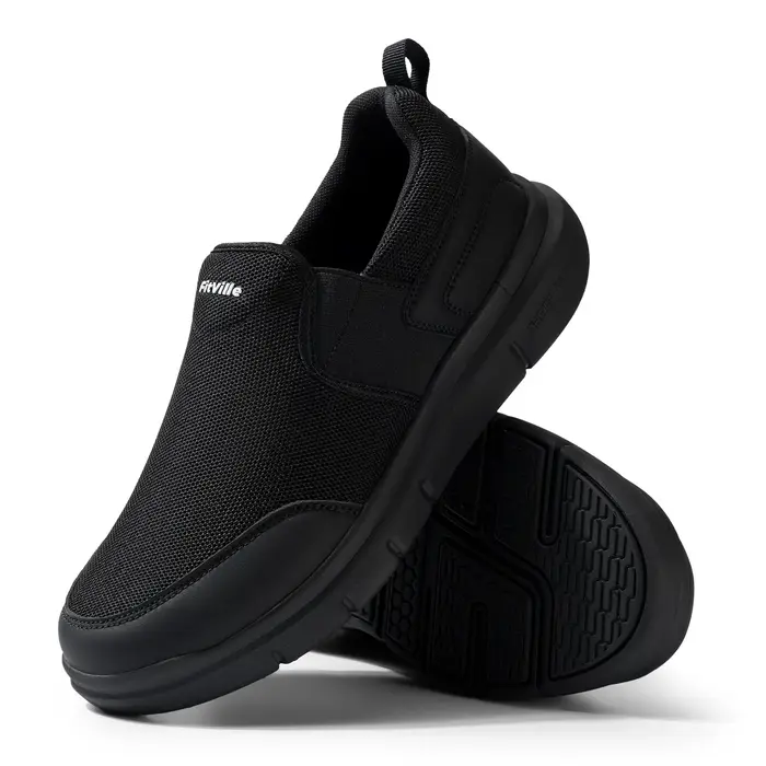 Chaussures pour hommes FitVille, mocassins décontractés extra larges, chaussures de marche pour homm