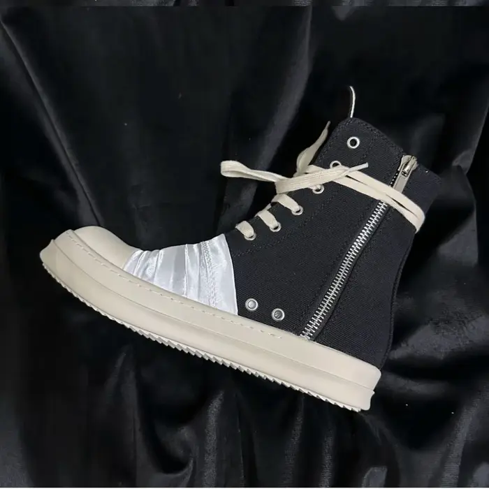 Ro marque Ro hommes chaussure femmes Sneaker blanc toile chaussures haut espadrilles décontractées fermeture éclair luxe