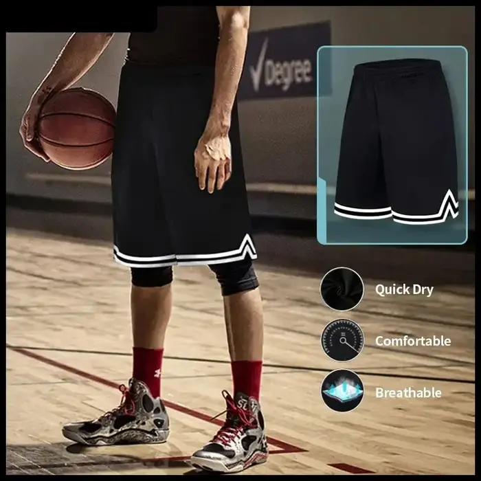 Shorts de basketball mi-cuisse pour hommes