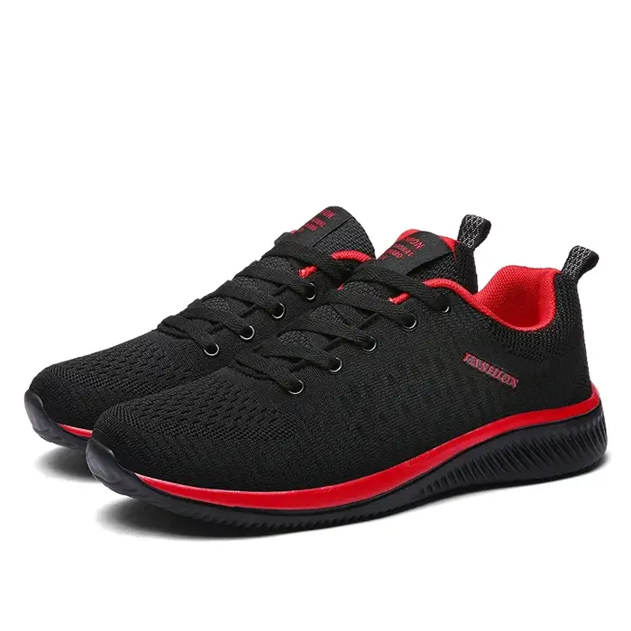 Hommes course marche tricot chaussure espadrilles décontractées respirant sport