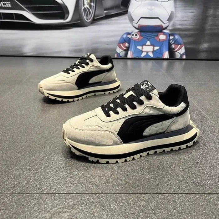 Baskets pour hommes, nouvelle collection quatre saisons, respirantes, décontractées, à lacets, chaussures de sport et de course en plein air pour hommes, chaussures de tennis, zapato