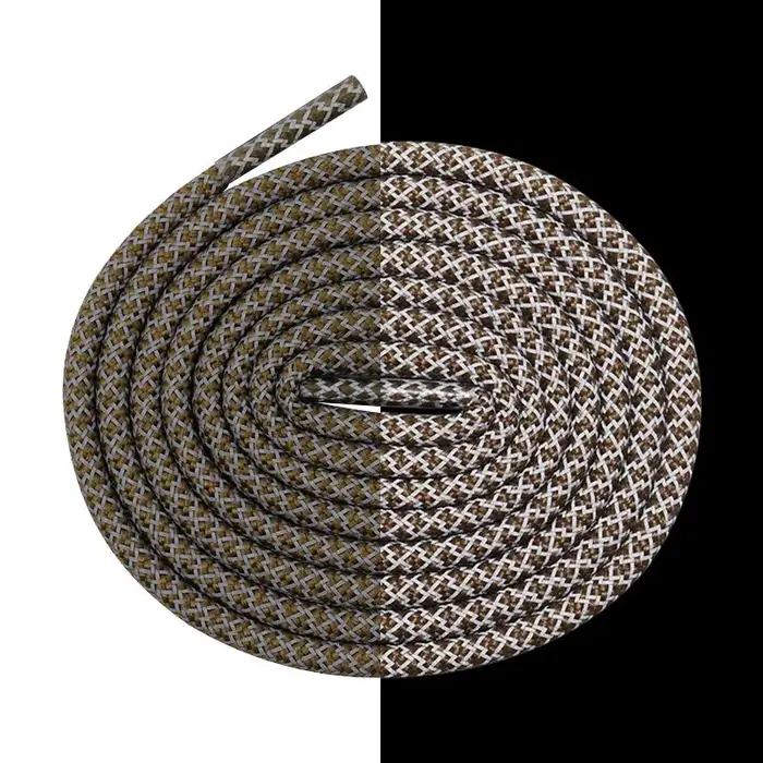 Coolstring sélectionné enfants taille Lacet 4.5MM lumière réfléchissante corde lacets pour enfant mode bottes