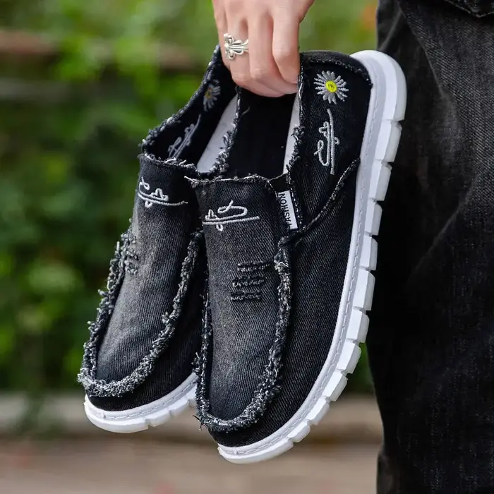 Chaussures en Toile Imprimée pour Homme