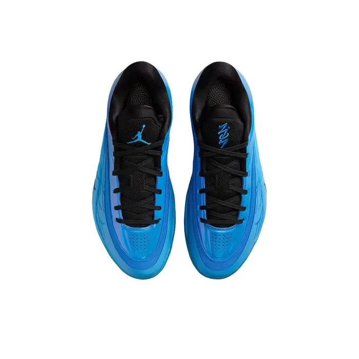 POIZON Jordan Zion 4 Chaussures de basket-ball basses résistantes à l'abrasion unisexe bleu noir FD0591-400