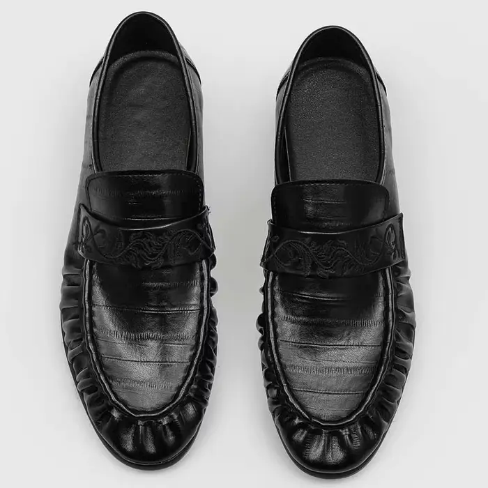 Chaussures Derby Noires pour Hommes – Style Décontracté et Professionnel, Mocassins Légers 202650-J,