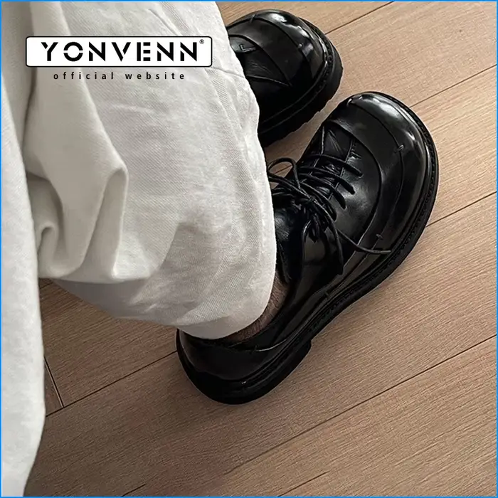 Derby en cuir de cheval au design Original