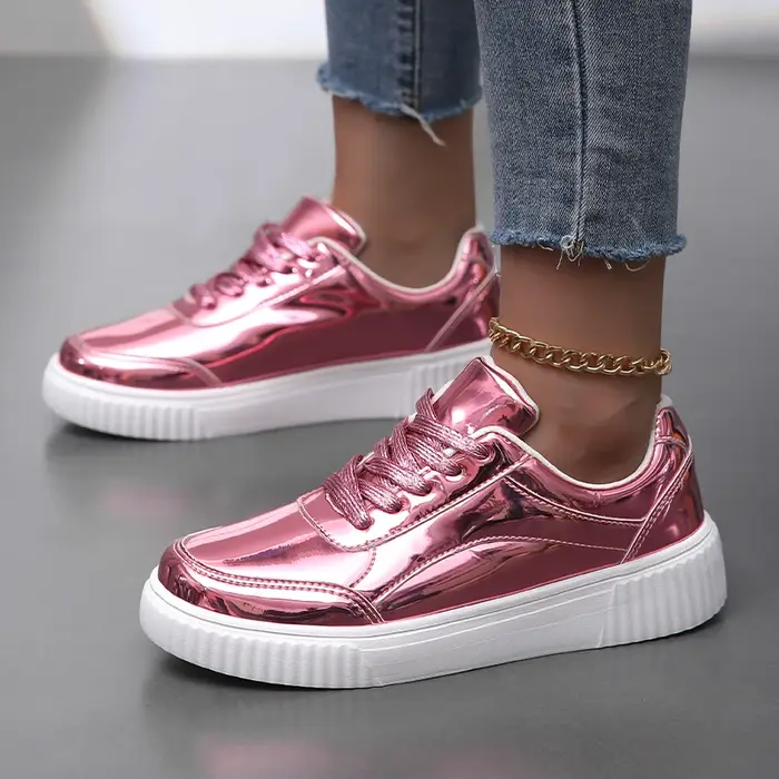 ELUVA femmes baskets chaussures de Skate décontractées en cuir PU antidérapant imperméable léger confortable Sport