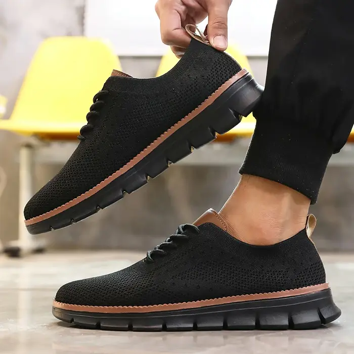 Chaussures tricotées décontractées ultra-légères pour hommes