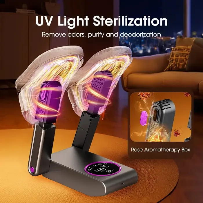 Sèche-chaussures électrique séchage rapide désodorisant lumière UV stérilisation