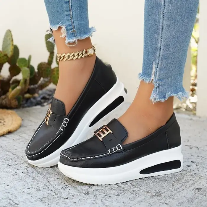 Nouvelles Chaussures Vulcanisées Femme 2026 – Baskets Décontractées à Bout Rond pour l'Extérieur, Ch