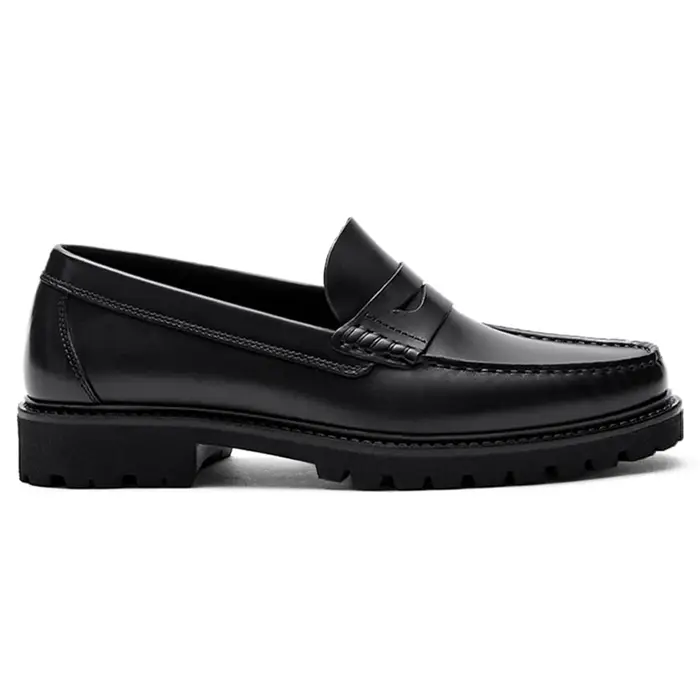 Mocassins en cuir pleine fleur pour hommes