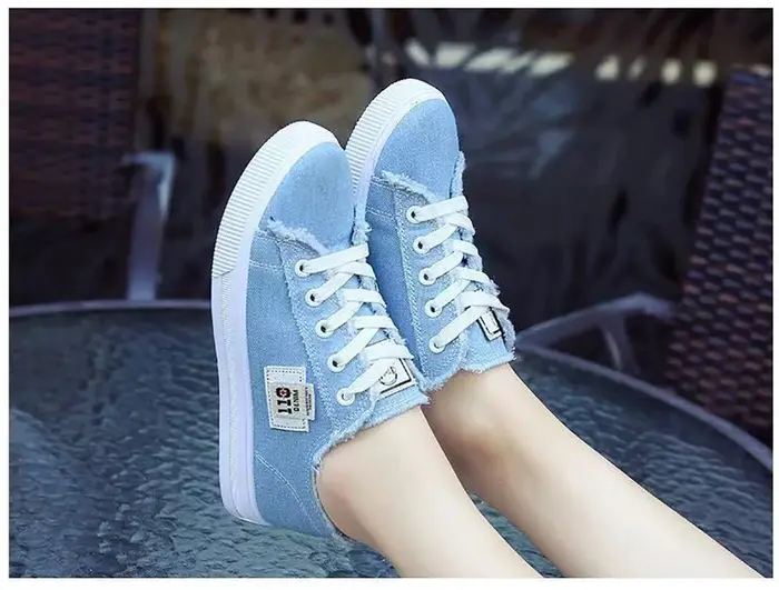 Baskets basses en toile pour femme Printemps-Été 2026
