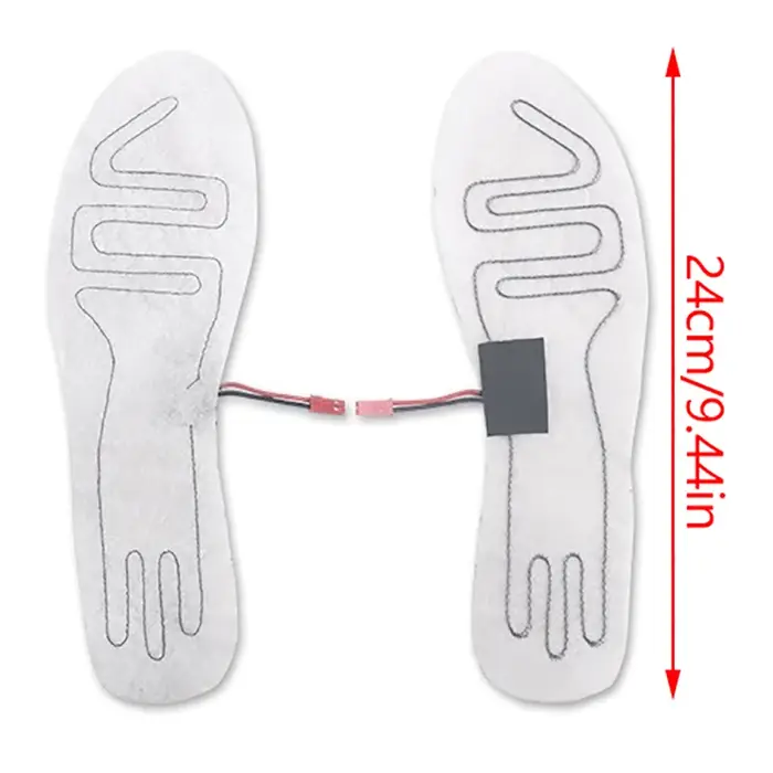Semelles intérieures de chaussures métropolitaines USB, chauffe-pieds électriques, coussin chauffant