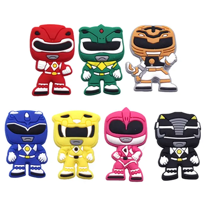Breloques pour chaussures de la série Super Warrior, sabots de dessin animé, sandales, décoration, a