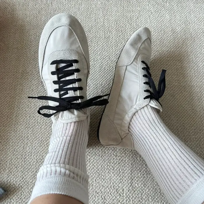 Baskets en cuir véritable pour femmes