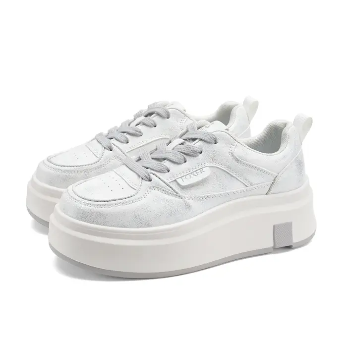 FOXER 2026 Printemps-Été – Baskets compensées pour femme à semelle épaisse