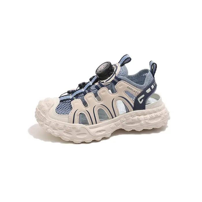 Sandales de sport pour enfants de 3 à 18 ans, chaussures creuses bleues respirantes pour garçons et 