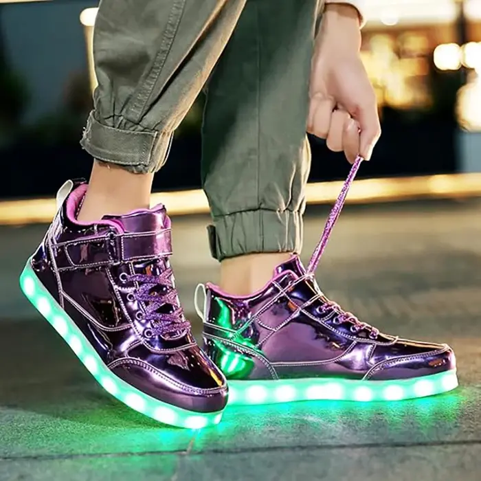Chaussures Led femmes hommes baskets lumineuses unisexe