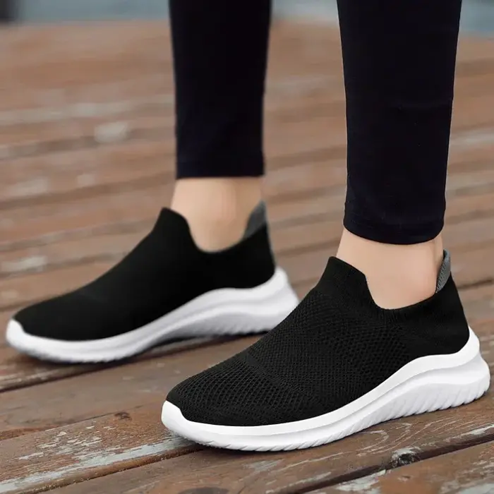 Hommes baskets unisexe chaussures décontractées semelle souple Slip-On chaussure vulcanisée mocassins légers grande