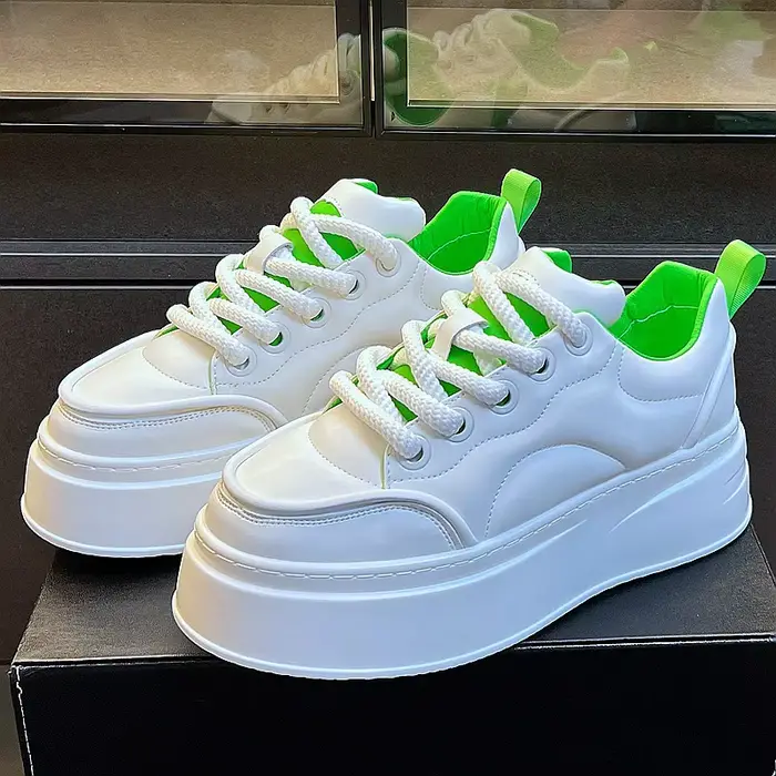 Chaussures décontractées respirantes à semelle épaisse pour hommes