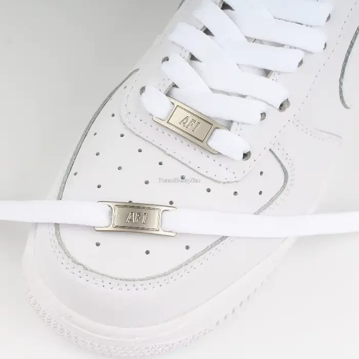 1 ensemble AF1 boucle + lacets Sneaker chaussures lacets chaussures accessoires Original AF1 blanc n
