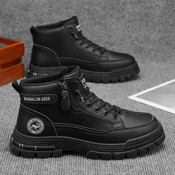 Chaussures de skateboard pour hommes, offrant une excellente adhérence antidérapante pour une utilisation en extérieur, un confort décontracté idéal pour le quotidien, le bureau et les sorties.