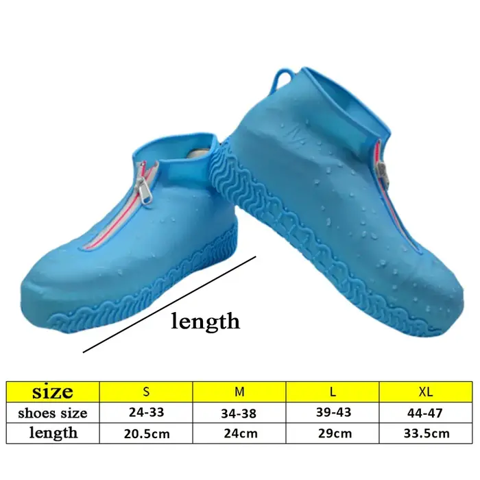 Protège-chaussures imperméables à fermeture éclair avant