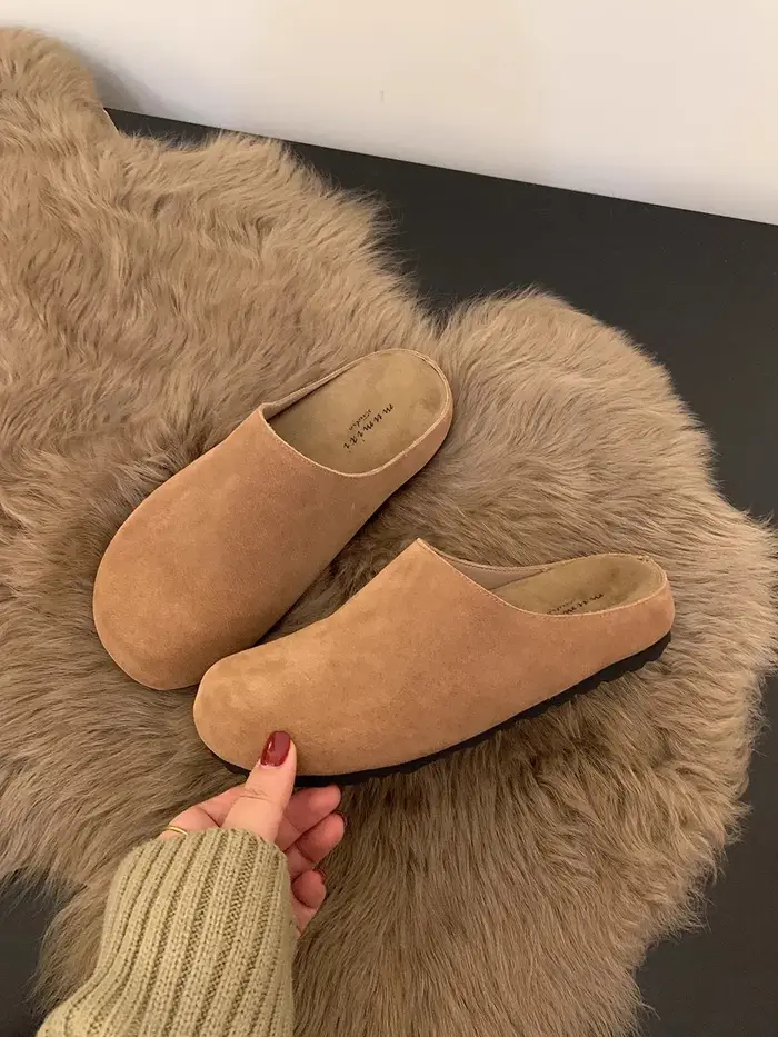 Crestar mode pantoufles plates pour femmes 2025 nouveau extérieur confortable doux plat Mules dame rétro printemps maison diapositives antidérapant chaussure de plage