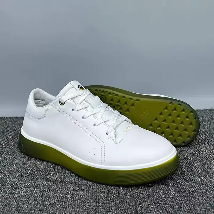 Chaussures d'entraînement respirantes en cuir véritable pour hommes