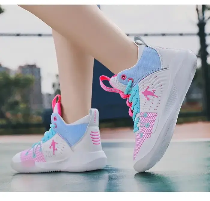 Nouvelles chaussures de basket-ball pour enfants baskets coussin antidérapant garçons baskets de basket-ball chaussures de sport baskets pour enfants confortables