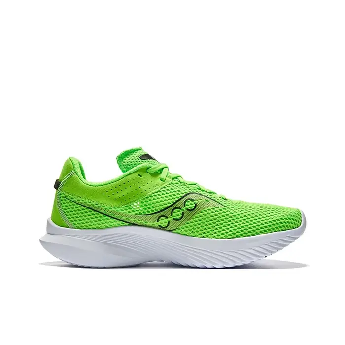 Chaussures de course et d'entraînement légères en mesh à tige basse Saucony Kinvara 14 pour hommes, vert et or S20823-36