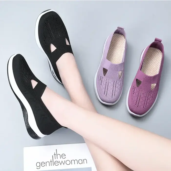​ Chaussures pour femmes été 2025 espadrilles décontractées respirant sans lacet