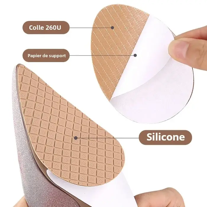 Kit de réparation de semelles en caoutchouc auto-adhésif antidérapant et résistant à l'usure pour chaussures à talons hauts et baskets – Nouvelle offre