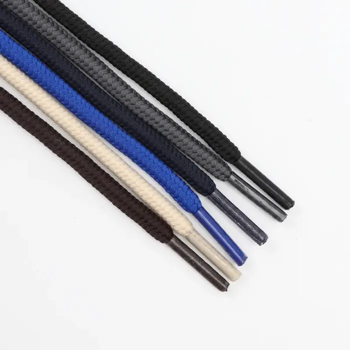Lacets ronds classiques en Polyester Durable pour baskets, lacets de bottes solides pour chaussures