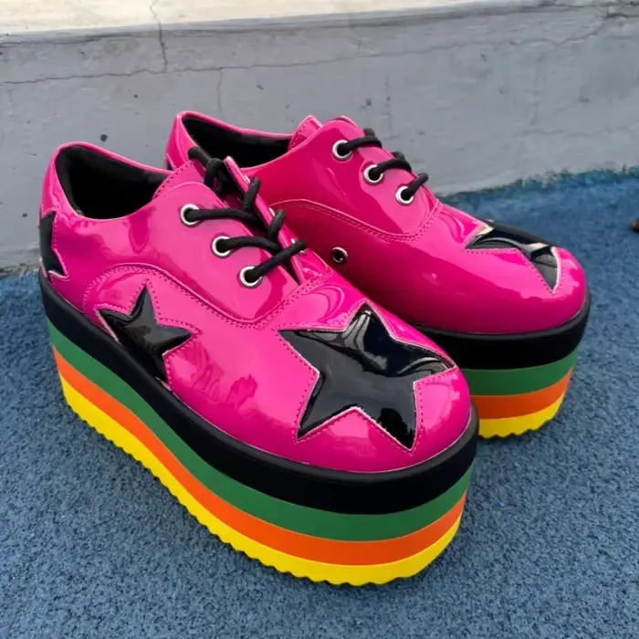 Star Rainbow Baskets décontractées pour femme