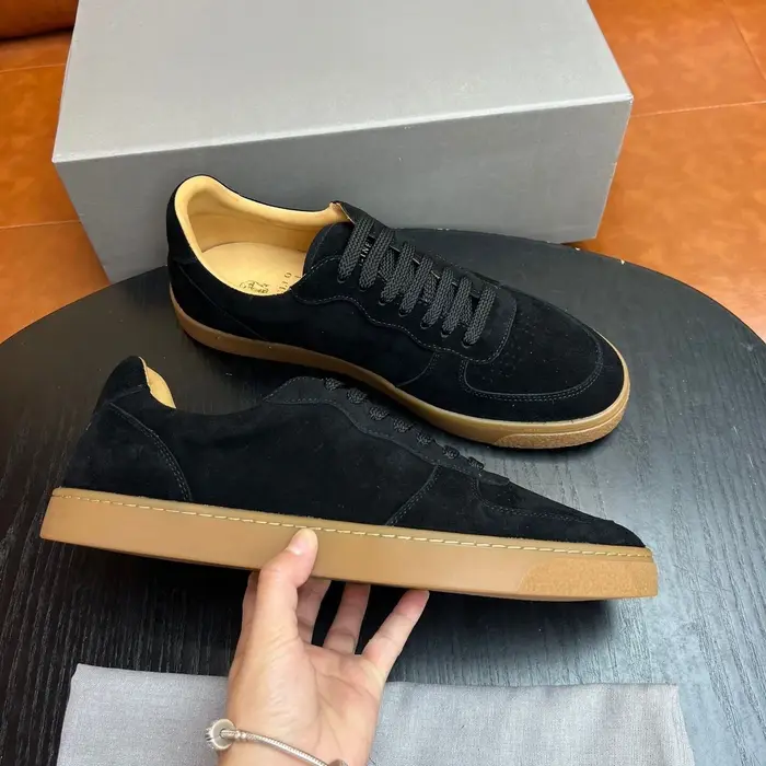 Chaussures décontractées en daim pour hommes 2026 – Baskets basses à lacets style américain en daim 