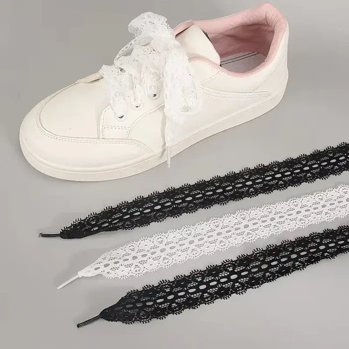 1 paire 100CM/120CM/140CM longueur toile Sneaker extérieur chaussure lacet plat dentelle fantaisie lacets