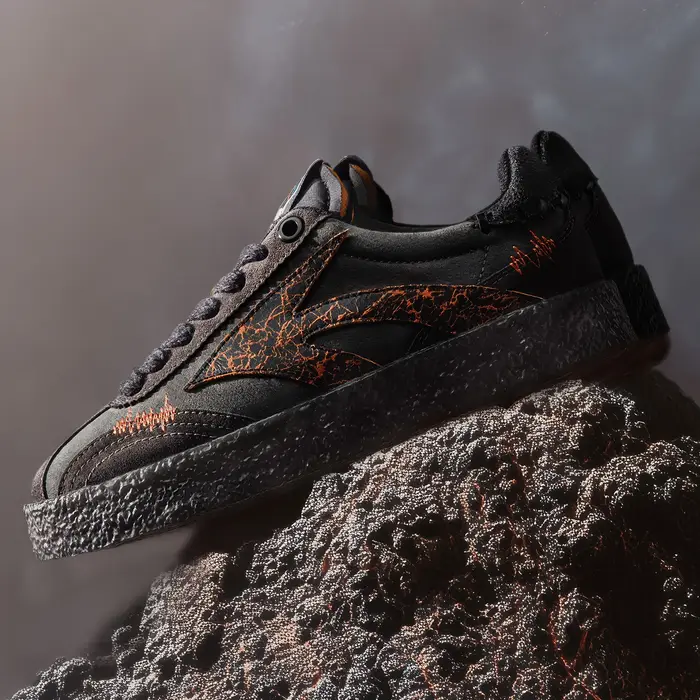 Maden hommes Vintage semelle épaisse baskets noir bas motif fissure hauteur augmentant chaussures décontractées chaussur