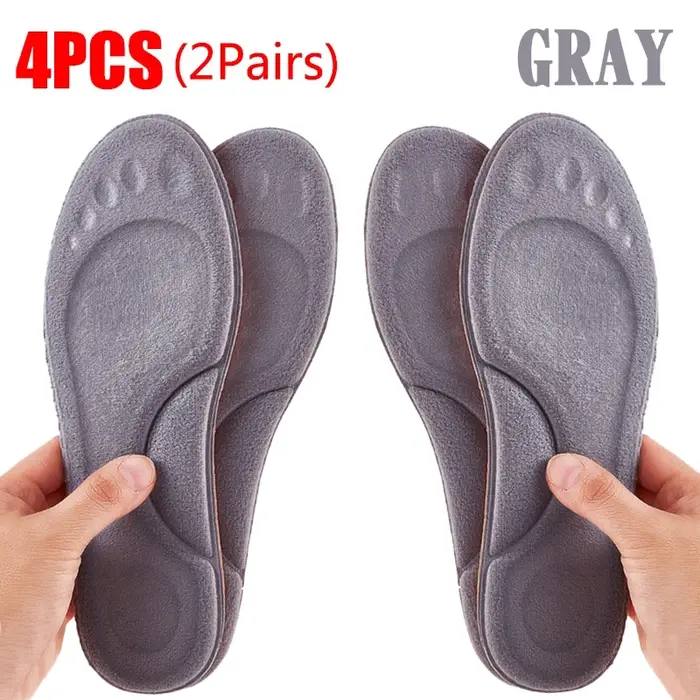 Semelles intérieures souples en PU Orth4WD pour hommes et femmes, chaussures de course respirantes, 