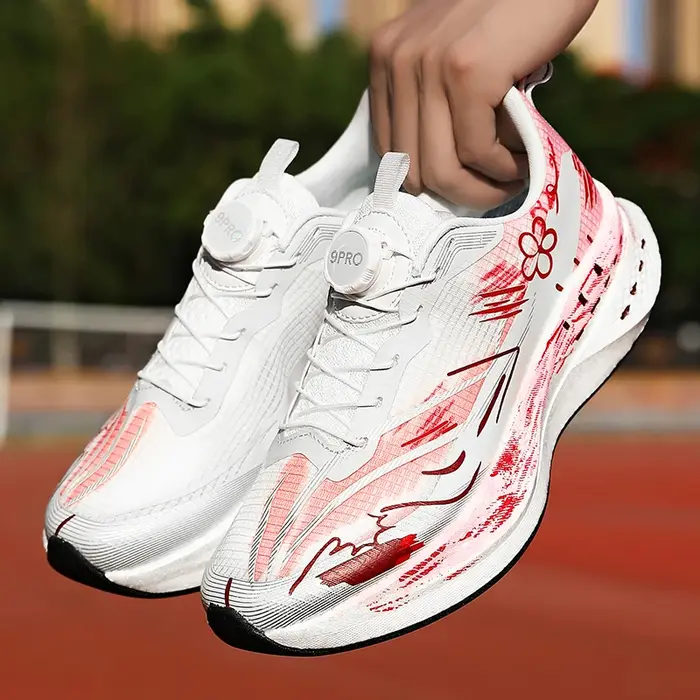 Chaussures de course professionnelles en carbone pour marathon, hommes et femmes, légères, antidérapantes, pour l'entraînement, le tennis