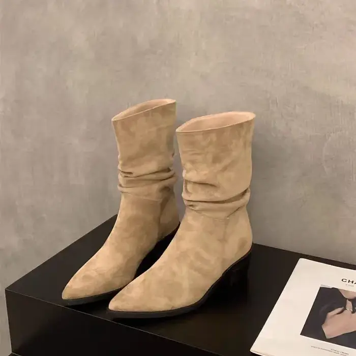 Bottes pointues vintage pour femmes