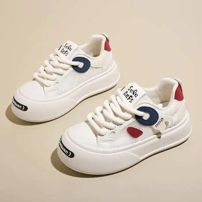 Sneakers de créateur pour femmes, baskets tendance pour femmes, respirantes en mesh, à semelle épais