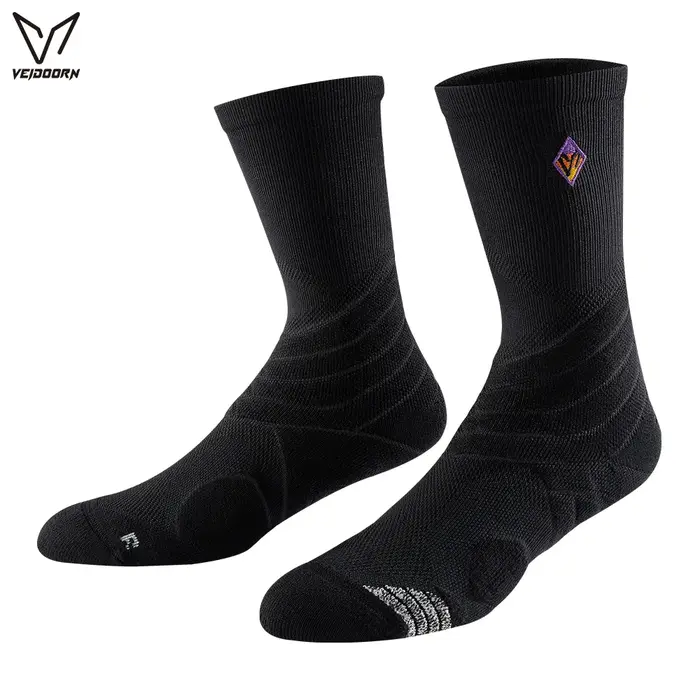 Chaussettes de basketball d'élite professionnelles antidérapantes avec semelle en tissu éponge pour jeunes et hommes, chaussettes de sport athlétiques pour l'entraînement