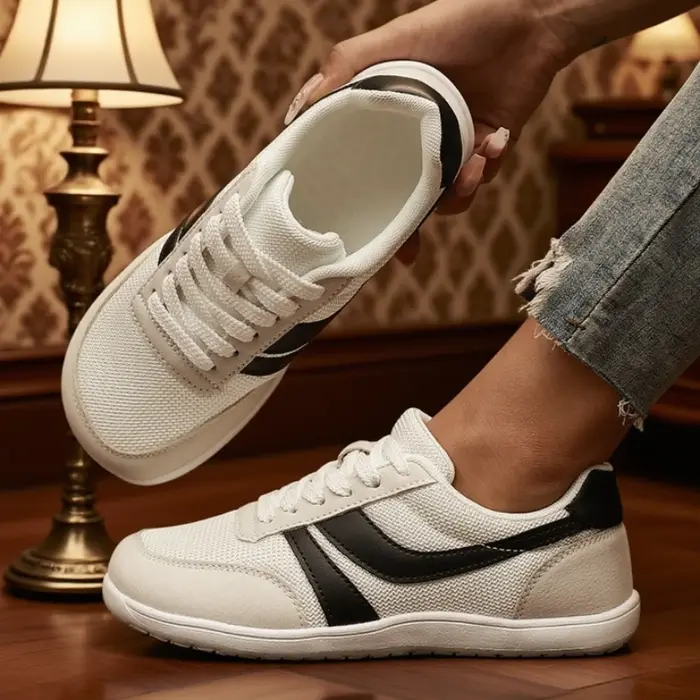 Chaussures à bout large pour femmes baskets pieds nus décontracté
