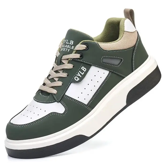 Baskets de travail unisexes pour hommes, chaussures de sécurité avec embout en plastique, chaussures
