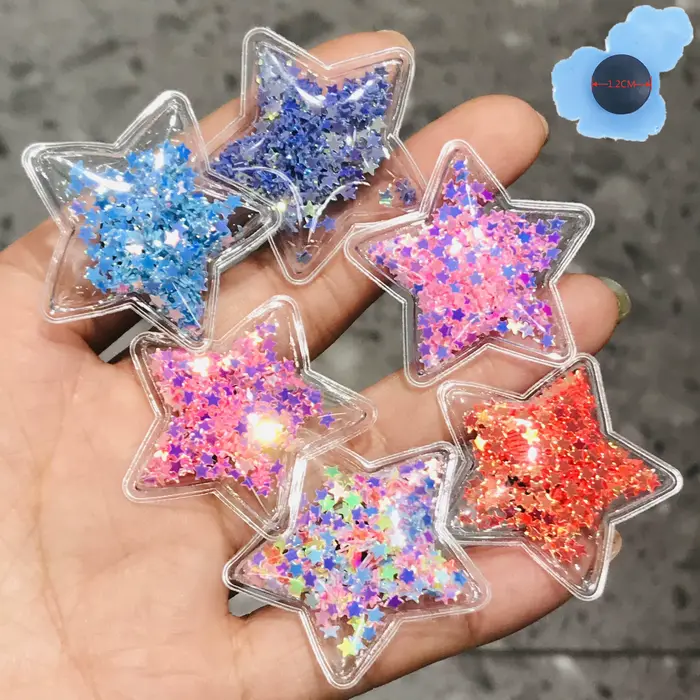 Offres spéciales 1-19 pièces étoiles brillantes enfants chaussures de jardin décoration résine chaus
