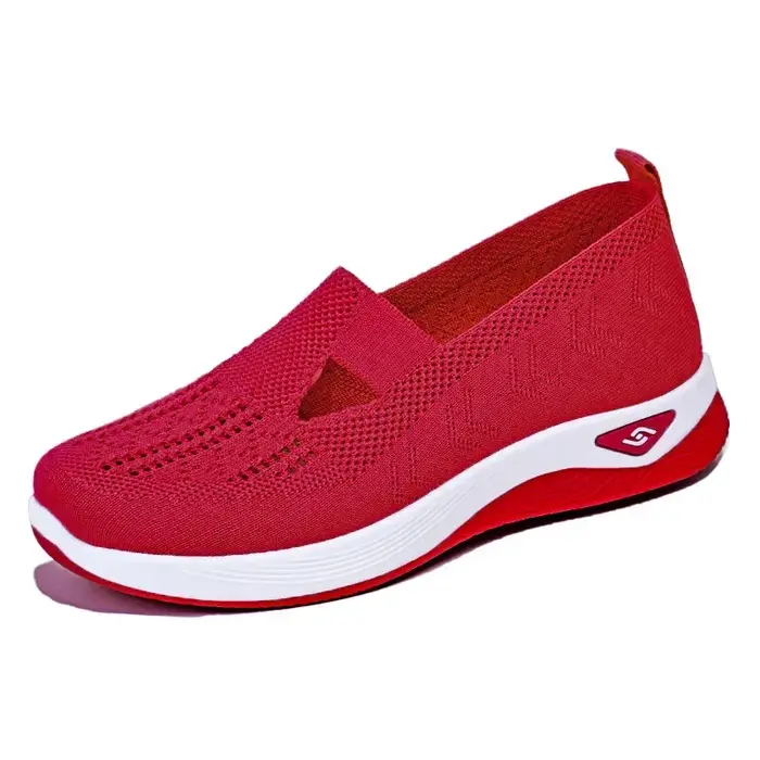 ​ Chaussures pour femmes été 2025 espadrilles décontractées respirant sans lacet chaussures de march